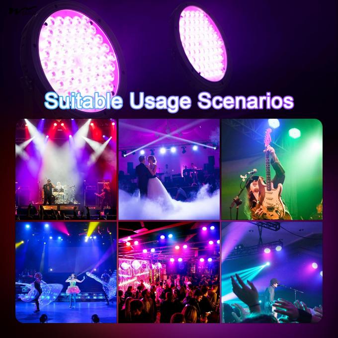 High CRI Stage Light 60W*2 RGBW LED Par Light for Weeding Disco Fishing Lighting 6