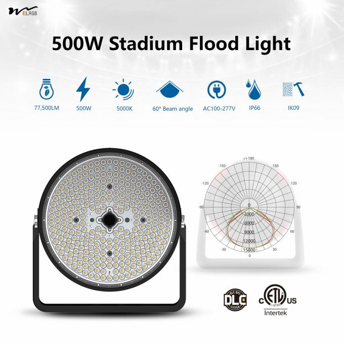 Long Lifespan 500W LED Stadium Lights 60° Beam Angle IP65 Waterproof for Fishing Lighting 5