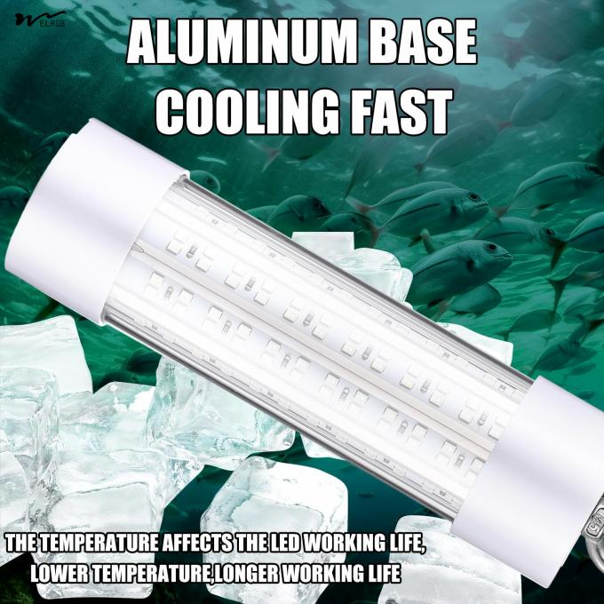 IP68 Green 45W DC 12V Submersible Fishing Light Aluminum Bright LED Underwater Lure Bait Lamp 5