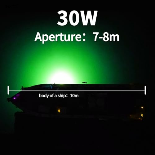 3000 Lumens Green LED Fishing Light for Dock Attractants and Night Fishing Underwater 6