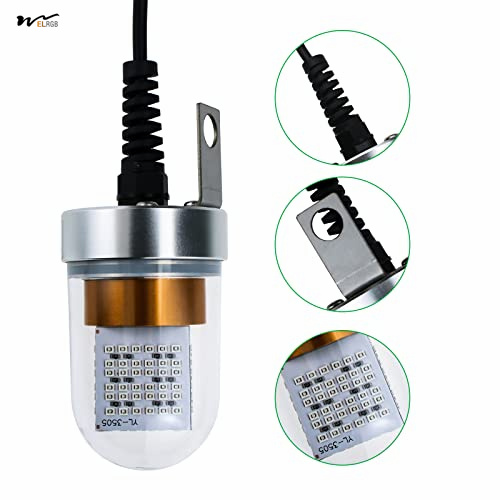 Fresh Salt Water Fishing Lights Underwater Submersible Lure Lamp for Squid and Crappie 5