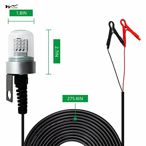 12V IP68 6M Underwater Submersible Lure Lamp Item Type FISHING LIGHTS Year 3-Year 6