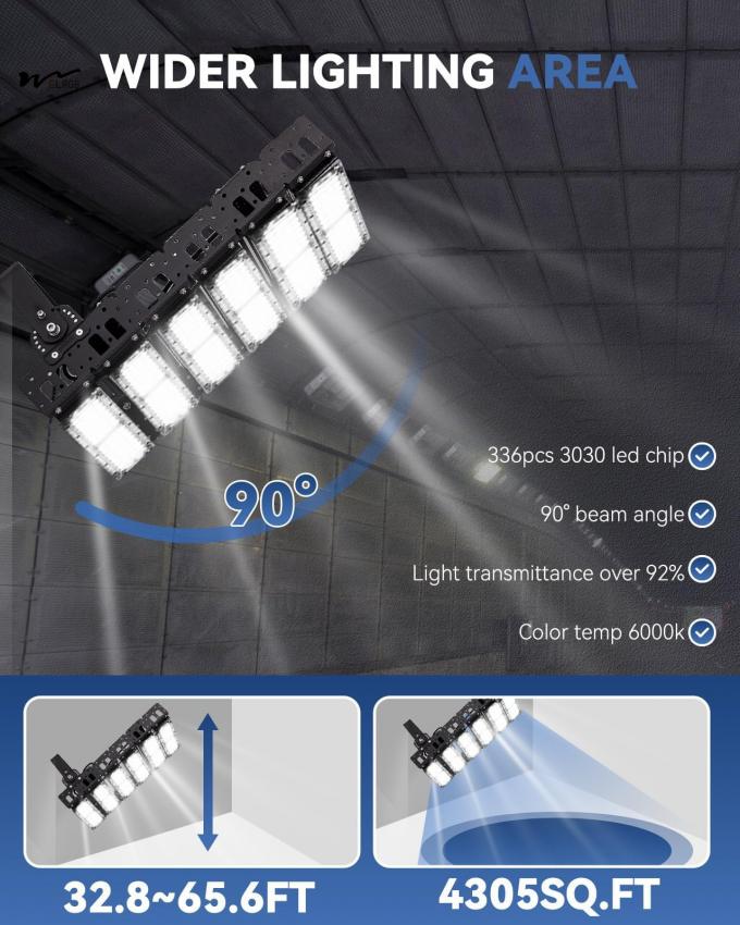 300W Equivalent 39000LM Super Bright LED Arena Lights Corded Electric IP66 Waterproof 3