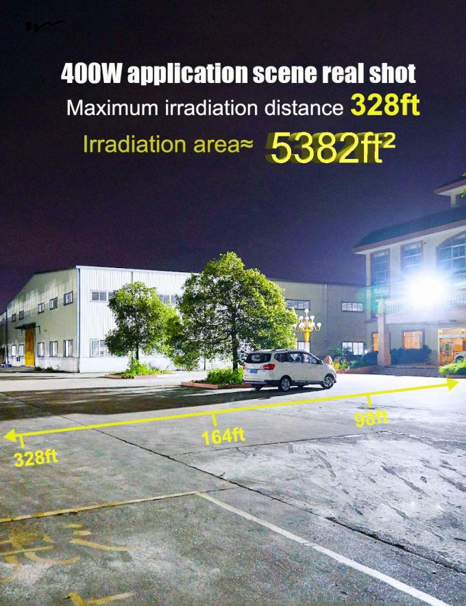Outdoor LED Flood Light 24000LM Super Bright with 6000K Daylight White Waterproof Design 5