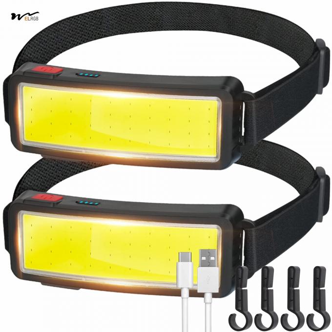 USB Rechargeable COB Headlamp with 50000 Hours Working Time Lightweight and Bright 2