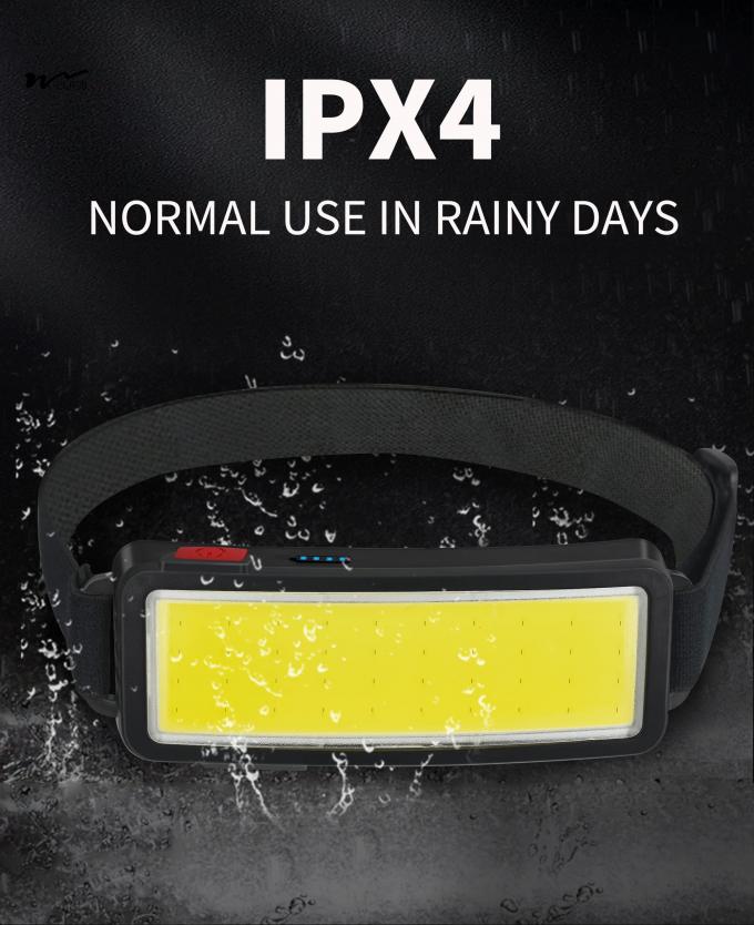 USB Rechargeable COB Headlamp with 50000 Hours Working Time Lightweight and Bright 7