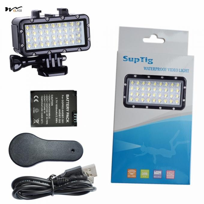Waterproof LED Video Light High Power Dimmable Fill Night Light for Diving Underwater 2