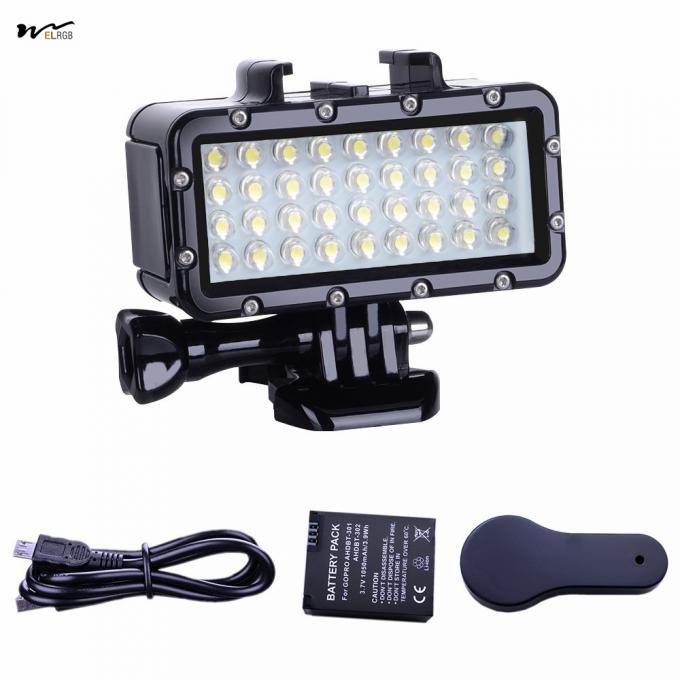 Waterproof LED Video Light High Power Dimmable Fill Night Light for Diving Underwater 6