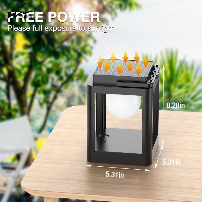 Solar Table Lamp 10 RGB Color Changing Lights Portable Rechargeable Solar Lantern Waterproof 2- 3