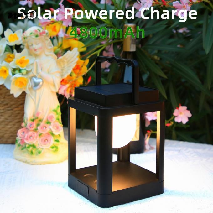 Solar Table Lamp 10 RGB Color Changing Lights Portable Rechargeable Solar Lantern Waterproof 2- 5