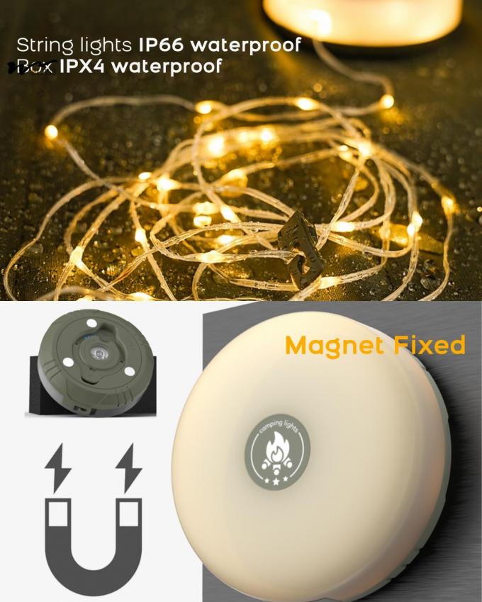 32.8ft Camping String Lights Waterproof Outdoor Lights for Camping Essentials 2- 4
