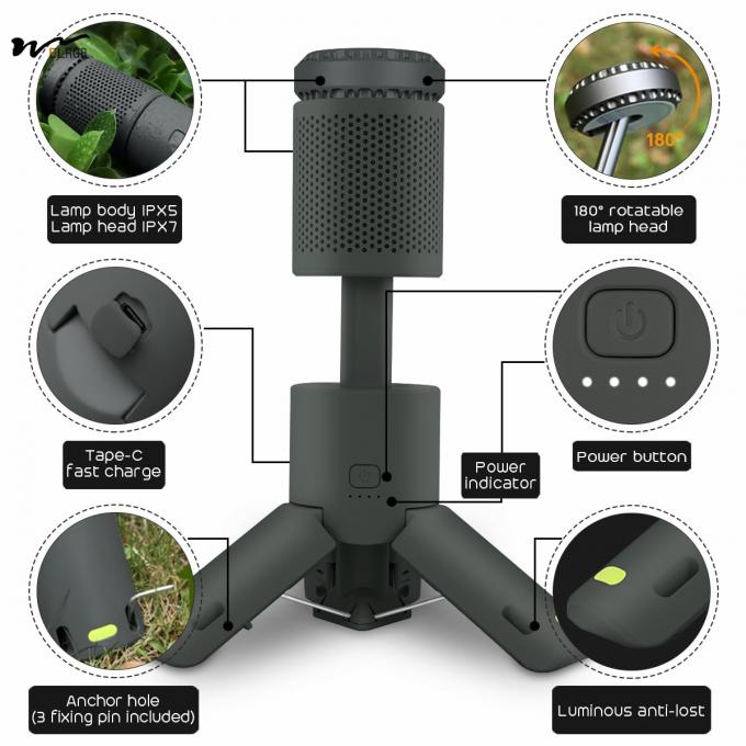 10000mah Batteries Camping Lantern Rechargeable with 32 LED Lights 50000 Working Hours 4