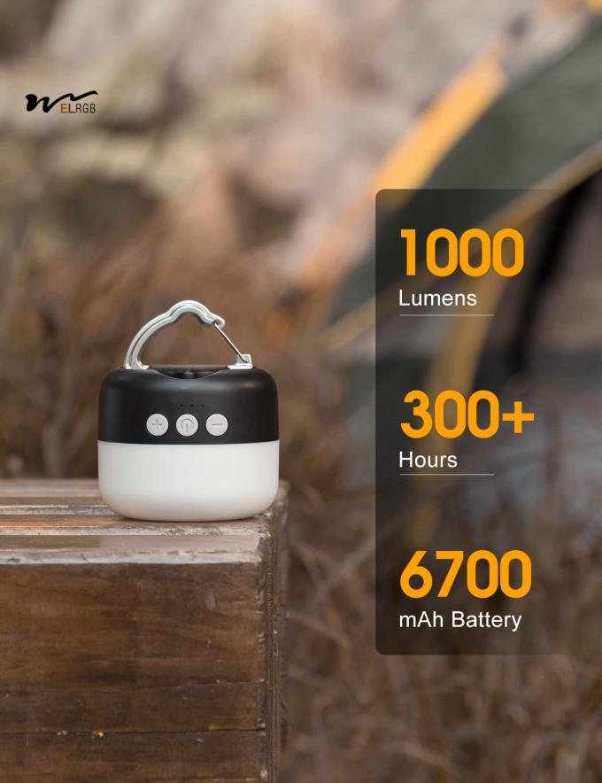 6700mAh Emergency Hanging Light for Camping Tent 50000 Hours Lifespan LED Camping Lantern 6