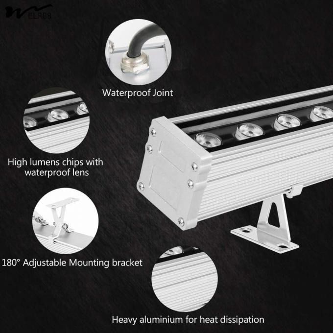 24W Linear Bar Light Dimmable 24V DC Outdoor Wall Washer IP65 Waterproof 2 Warm White 3
