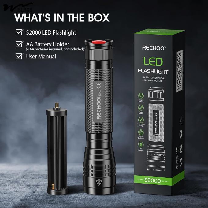 Emergency Lighting Solutions Powered LED Flashlight with 3 Modes and Zoomable Design 6