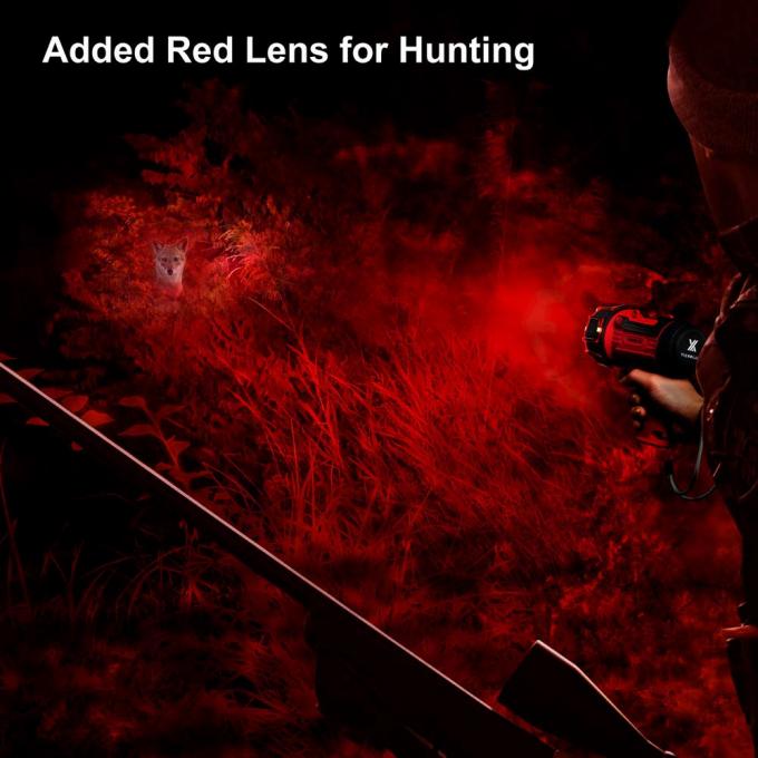 Rechargeable Spotlight with Foldable Stand and Detachable Red Lens 50000 Hours Working Time 6