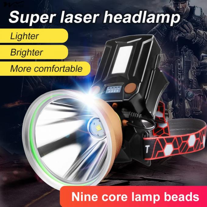 Green Red Headlamp for Fishing Super Bright Rechargeable Waterproof Outdoor Spotlight 3