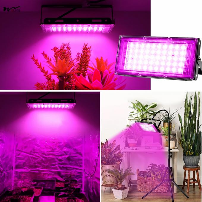 Seed Starting 50W Full Spectrum Plant Lamp with Stand LED Standing Floor Grow Light 3