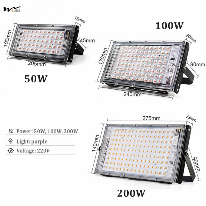 Seed Starting 50W Full Spectrum Plant Lamp with Stand LED Standing Floor Grow Light 4