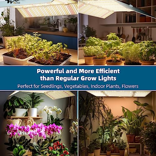 LED Plant Growth Light 480W BU4800 for Daisy Chain Dimmable Adjustable LEDs Grow Lights 7