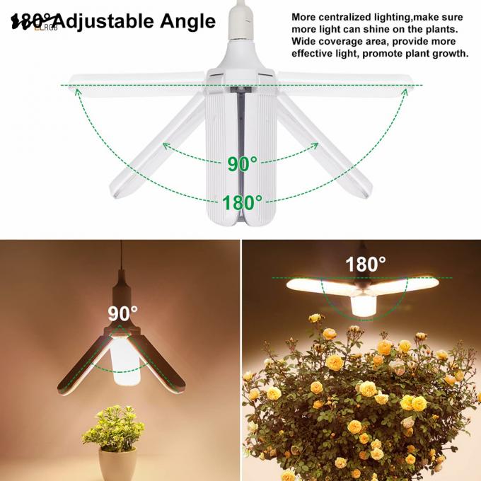 Indoor Plants 150W Sunlike Full Spectrum LED Grow Light Bulb Foldable Plant Growth Lamp 5