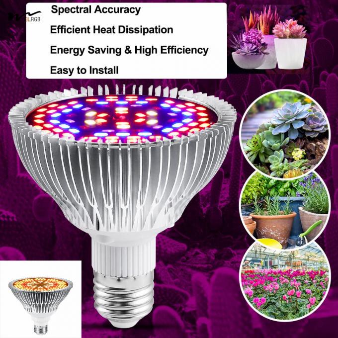 Indoor Plant Veg Flower Garden Greenhouse Succulent 50W Led Plant Lamp Full Spectrum with UV and IR 4