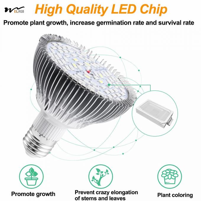 Indoor Plant Veg Flower Garden Greenhouse Succulent 50W Led Plant Lamp Full Spectrum with UV and IR 3