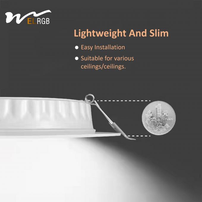 4000K Household Embedded Ceiling Lamp with Ultra-Thin Iron Hole and Smart Lighting LED 5