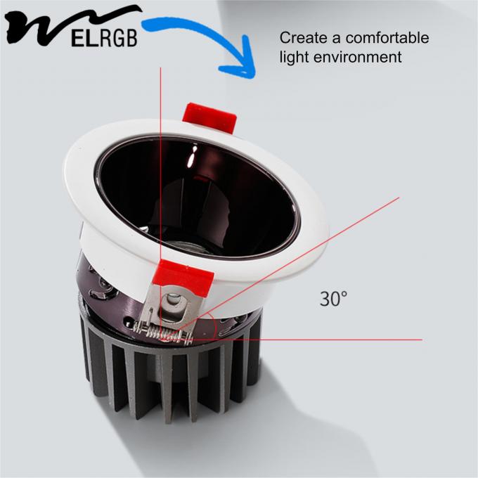 Intelligent Infinite Dimming Dual Color Embedded Spotlight for Living Room 6-20 Watts 3