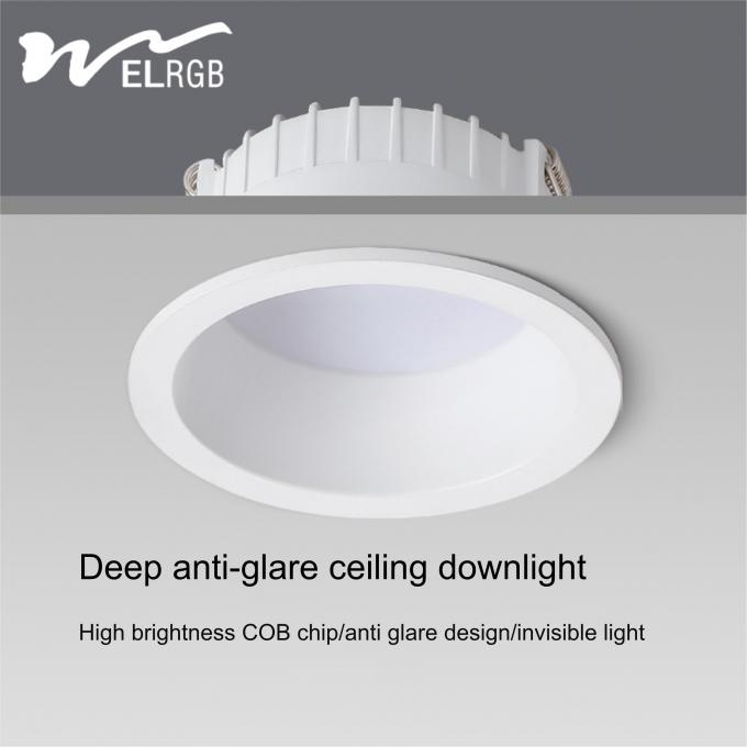 Intelligent Infinite Dimming Dual Color Embedded Spotlight for Living Room 6-20 Watts 6