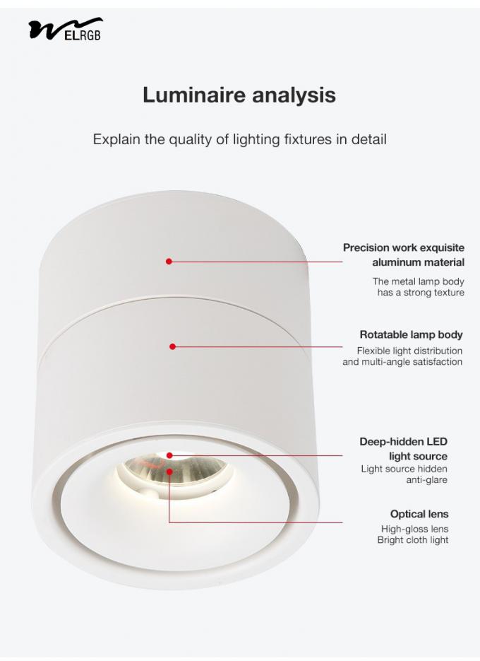 Household LED Cylindrical Light for Onsite Metering and Smart Home Lighting Solutions 3