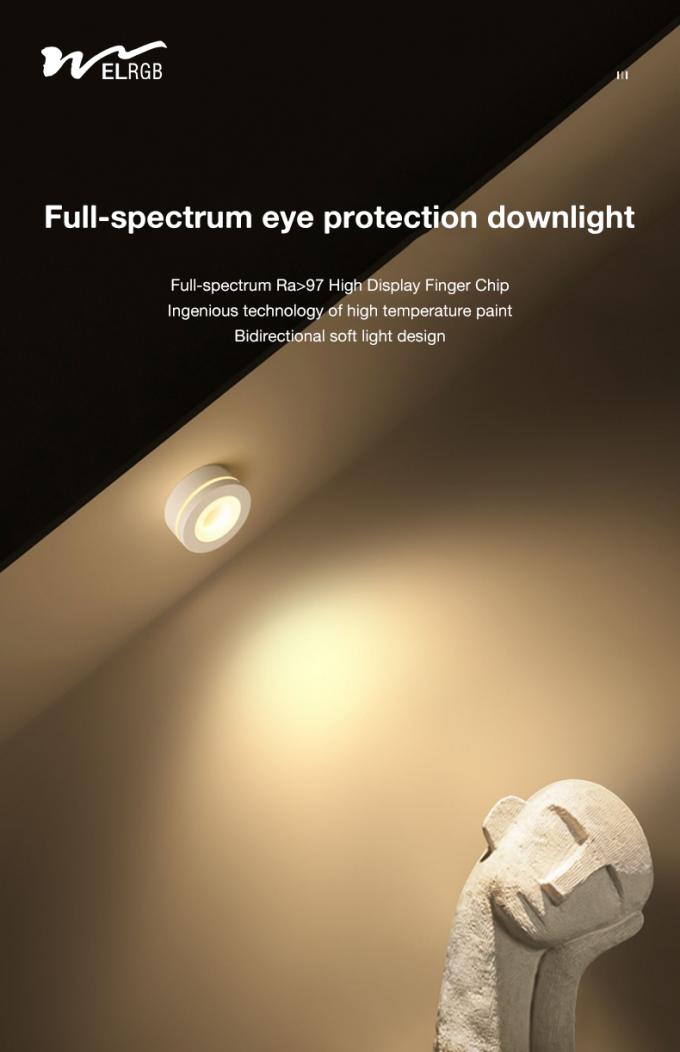 Ultra-Thin and Bright LED Downlight for Minimalist Ceiling Decoration without Drilling 2