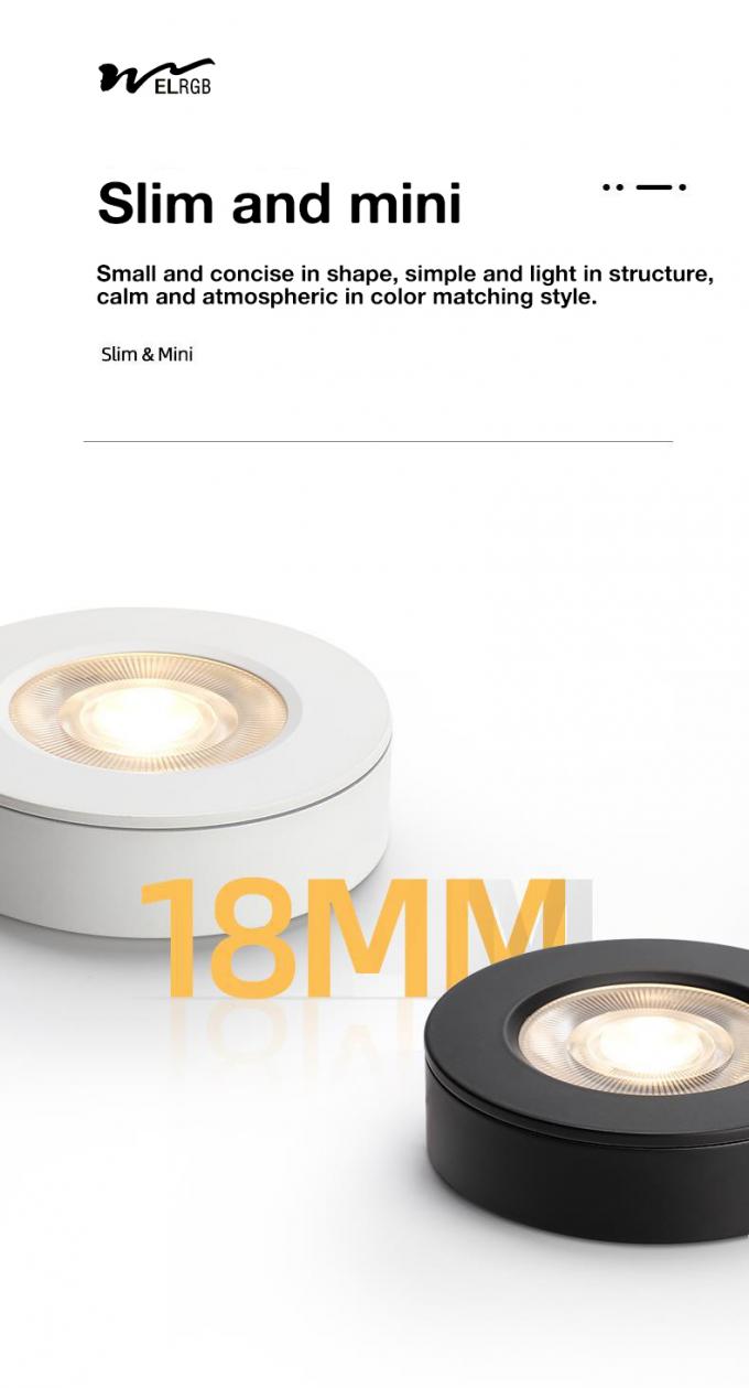 Ultra-Thin and Bright LED Downlight for Minimalist Ceiling Decoration without Drilling 5
