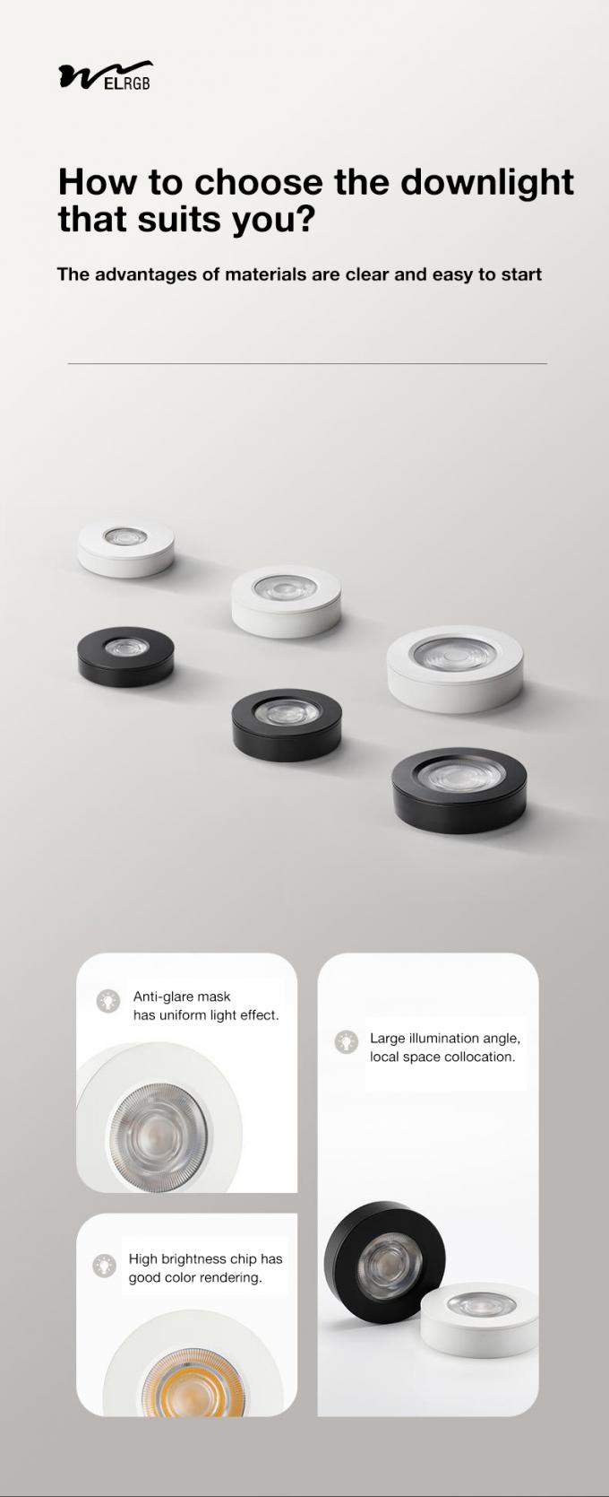 Ultra-Thin and Bright LED Downlight for Minimalist Ceiling Decoration without Drilling 9
