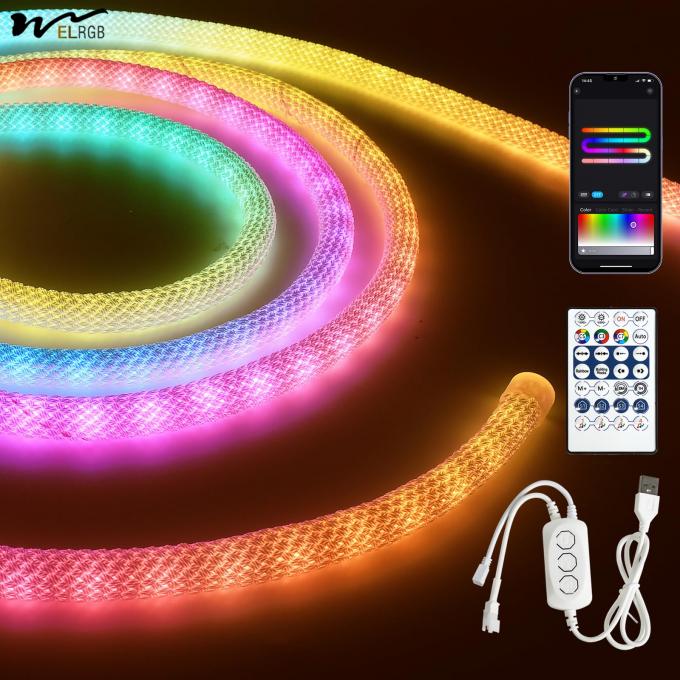 9.8ft Neon Light with USB RGB Smart IC IP65 Waterproof 50LED/M App Controllable 2