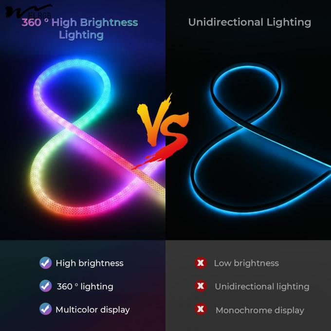 9.8ft Neon Light with USB RGB Smart IC IP65 Waterproof 50LED/M App Controllable 5
