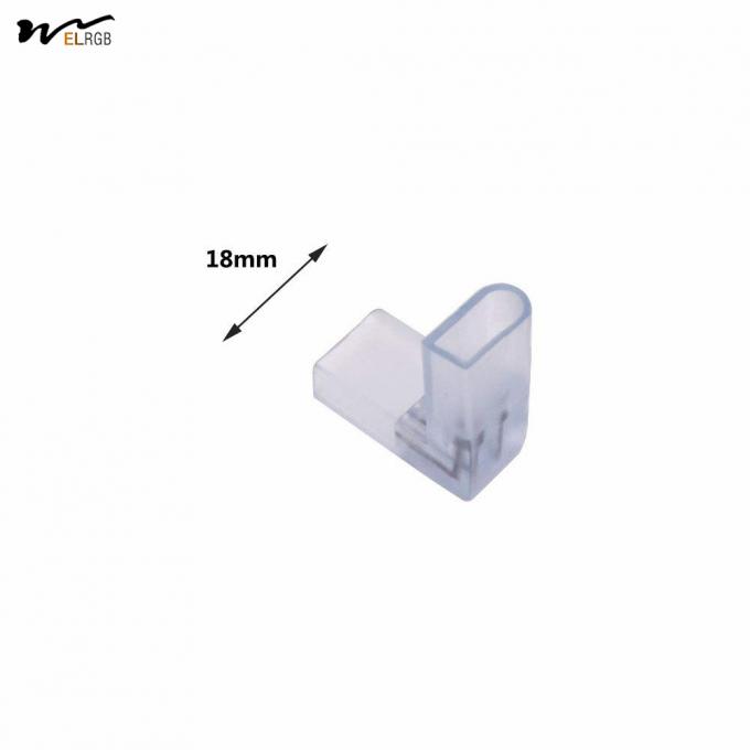Modern Style 2 Pin L Shaped LED Neon Light PVC Splice Connector for AC 110V Input Voltage 4