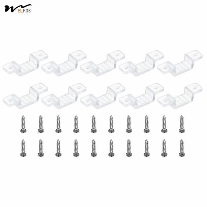 Auto CAD Layout LED Strip Light Clips 50 Pack Mounting Bracket Fixing Clips with Screws 2