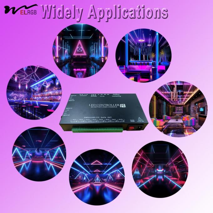 LitePro DLX Layout Supported K8-ARTNET LED Controller for 8192 Pixels and AC110V-220V 5
