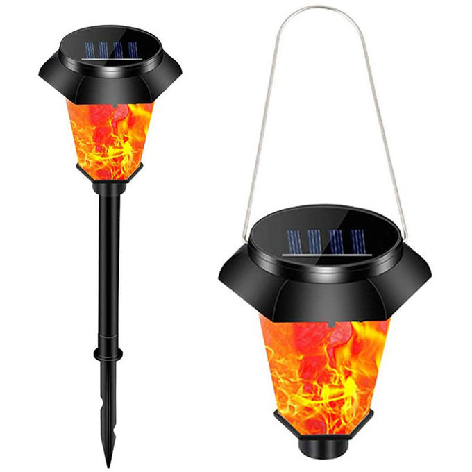 IP65 Waterproof Solar Flame Torch Light 2700K Soft Warm White 15
