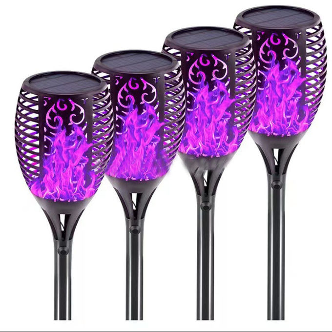 IP65 Waterproof Solar Flame Torch Light 2700K Soft Warm White 4
