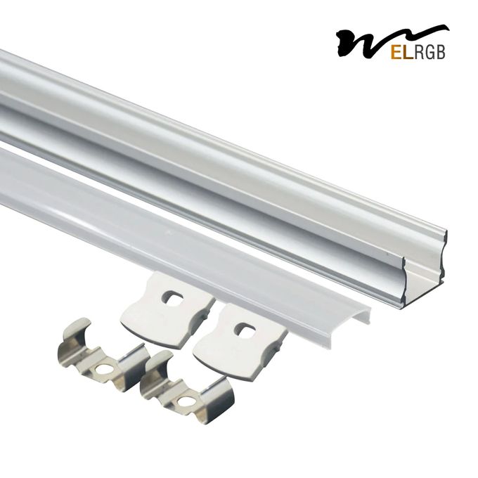17x4mm Led Aluminum Channel Profile Curved Bendable Led Strip Light Profile 12