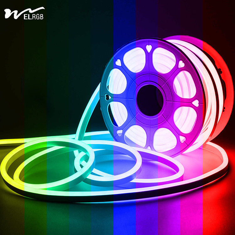 Uniform Luminescence LED Strip 110V-220V AC Free Bend Neon Light 120 LEDs/M CRI Ra 90