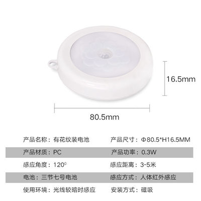 Good price Battery Intelligent Induction Night Light Magnetic Rechargeable Under Cabinet Lighting online