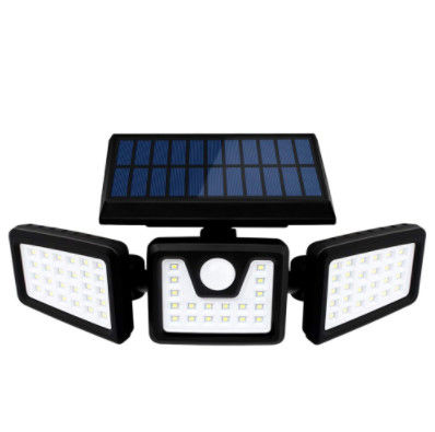 Good price 72LED IP65 3 Head Solar Security Light With Motion Sensor 360 Degree online