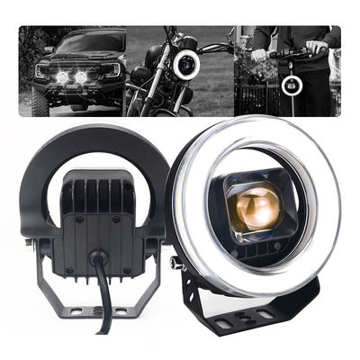 Good price 4.5inch Combo Auxiliary Amber Fog Light Vehicle Led Work Light 4inch Off Road 4x4 Bumper Truck Offroad Car Led Driving Light online