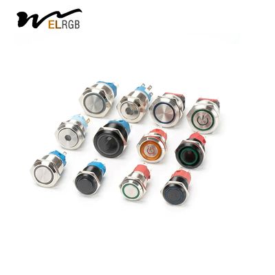 Good price 19mm 22mm Metal Push Button Switch 12mm 16mm Illuminated Momentary Switch online