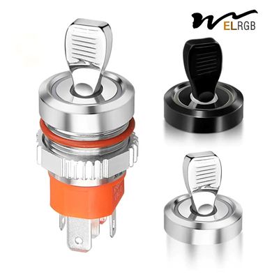 Good price 16mm 16A Metal Toggle Switch LED Light Spare Parts Push Button Toggle Switch online