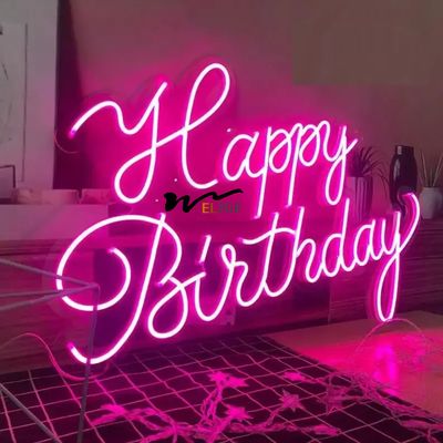 Good price Happy Birthday Acrylic Led Letters LED Decorative Lights 2835SMD Neon Sign online