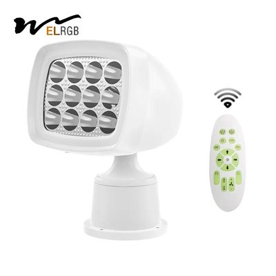 Good price 60w Marine Searchlight 50M Remote Control Marine Spotlight White online